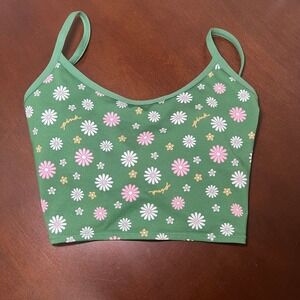 Green floral Victoria secret‎ active top size XS